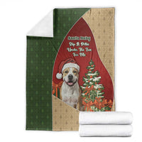 Merry Pitmas Blanket Santa Baby Slip A Pittie Under The Tree For Me - Wonder Print Shop