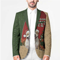Merry Pitmas Blazer Santa Baby Slip A Pittie Under The Tree For Me - Wonder Print Shop