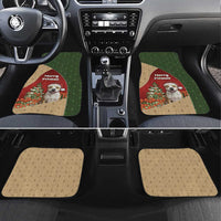 Merry Pitmas Car Mats Santa Baby Slip A Pittie Under The Tree For Me - Wonder Print Shop