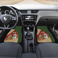Merry Pitmas Car Mats Santa Baby Slip A Pittie Under The Tree For Me - Wonder Print Shop