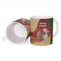 Merry Pitmas Ceramic Mug Santa Baby Slip A Pittie Under The Tree For Me - Wonder Print Shop