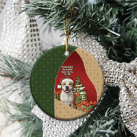 Merry Pitmas Ceramic Ornament Santa Baby Slip A Pittie Under The Tree For Me - Wonder Print Shop