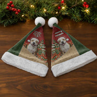 Merry Pitmas Christmas Santa Hat Santa Baby Slip A Pittie Under The Tree For Me - Wonder Print Shop
