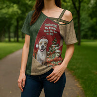 Merry Pitmas Cross Shoulder Shirt Santa Baby Slip A Pittie Under The Tree For Me - Wonder Print Shop