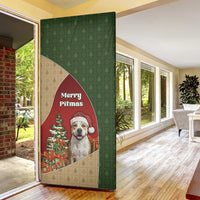 Merry Pitmas Door Cover Santa Baby Slip A Pittie Under The Tree For Me - Wonder Print Shop