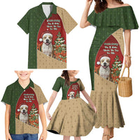 Merry Pitmas Family Matching Mermaid Dress and Hawaiian Shirt Santa Baby Slip A Pittie Under The Tree For Me - Wonder Print Shop