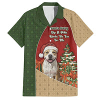 Merry Pitmas Family Matching Puletasi and Hawaiian Shirt Santa Baby Slip A Pittie Under The Tree For Me - Wonder Print Shop