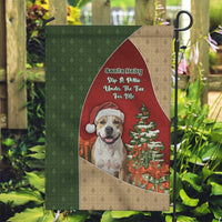 Merry Pitmas Garden Flag Santa Baby Slip A Pittie Under The Tree For Me - Wonder Print Shop