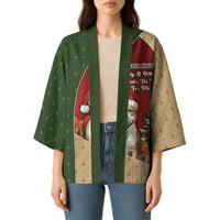 Merry Pitmas Kimono Santa Baby Slip A Pittie Under The Tree For Me - Wonder Print Shop