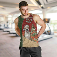 Merry Pitmas Men Tank Top Santa Baby Slip A Pittie Under The Tree For Me - Wonder Print Shop