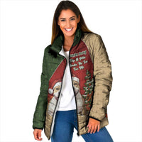 Merry Pitmas Padded Jacket Santa Baby Slip A Pittie Under The Tree For Me - Wonder Print Shop
