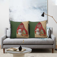 Merry Pitmas Pillow Cover Santa Baby Slip A Pittie Under The Tree For Me - Wonder Print Shop
