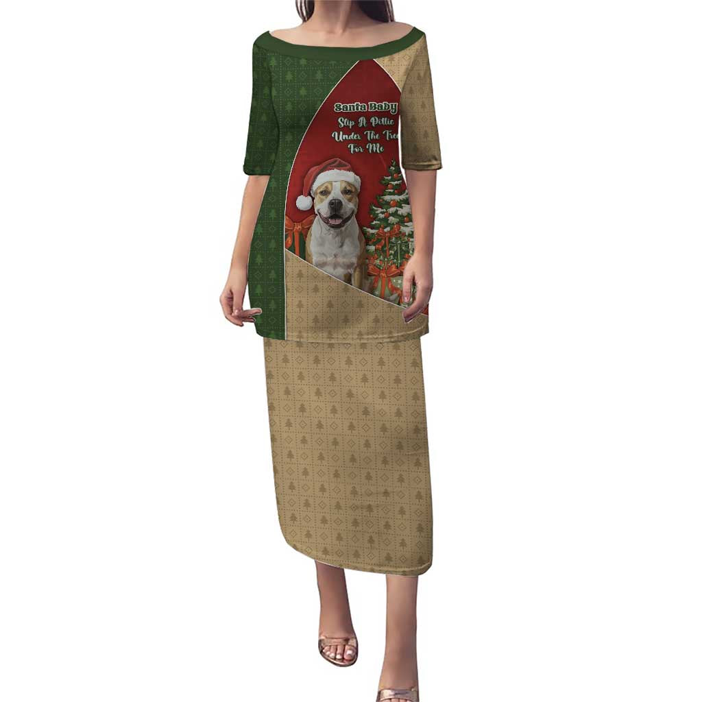 Merry Pitmas Puletasi Santa Baby Slip A Pittie Under The Tree For Me - Wonder Print Shop
