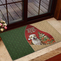 Merry Pitmas Rubber Doormat Santa Baby Slip A Pittie Under The Tree For Me - Wonder Print Shop