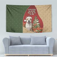 Merry Pitmas Tapestry Santa Baby Slip A Pittie Under The Tree For Me - Wonder Print Shop