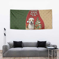 Merry Pitmas Tapestry Santa Baby Slip A Pittie Under The Tree For Me - Wonder Print Shop