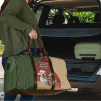 Merry Pitmas Travel Bag Santa Baby Slip A Pittie Under The Tree For Me - Wonder Print Shop