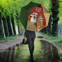 Merry Pitmas Umbrella Santa Baby Slip A Pittie Under The Tree For Me - Wonder Print Shop