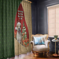 Merry Pitmas Window Curtain Santa Baby Slip A Pittie Under The Tree For Me - Wonder Print Shop