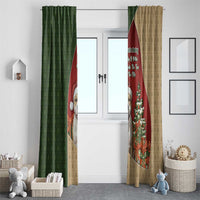 Merry Pitmas Window Curtain Santa Baby Slip A Pittie Under The Tree For Me - Wonder Print Shop