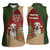 Merry Pitmas Women Sleeveless Polo Shirt Santa Baby Slip A Pittie Under The Tree For Me - Wonder Print Shop