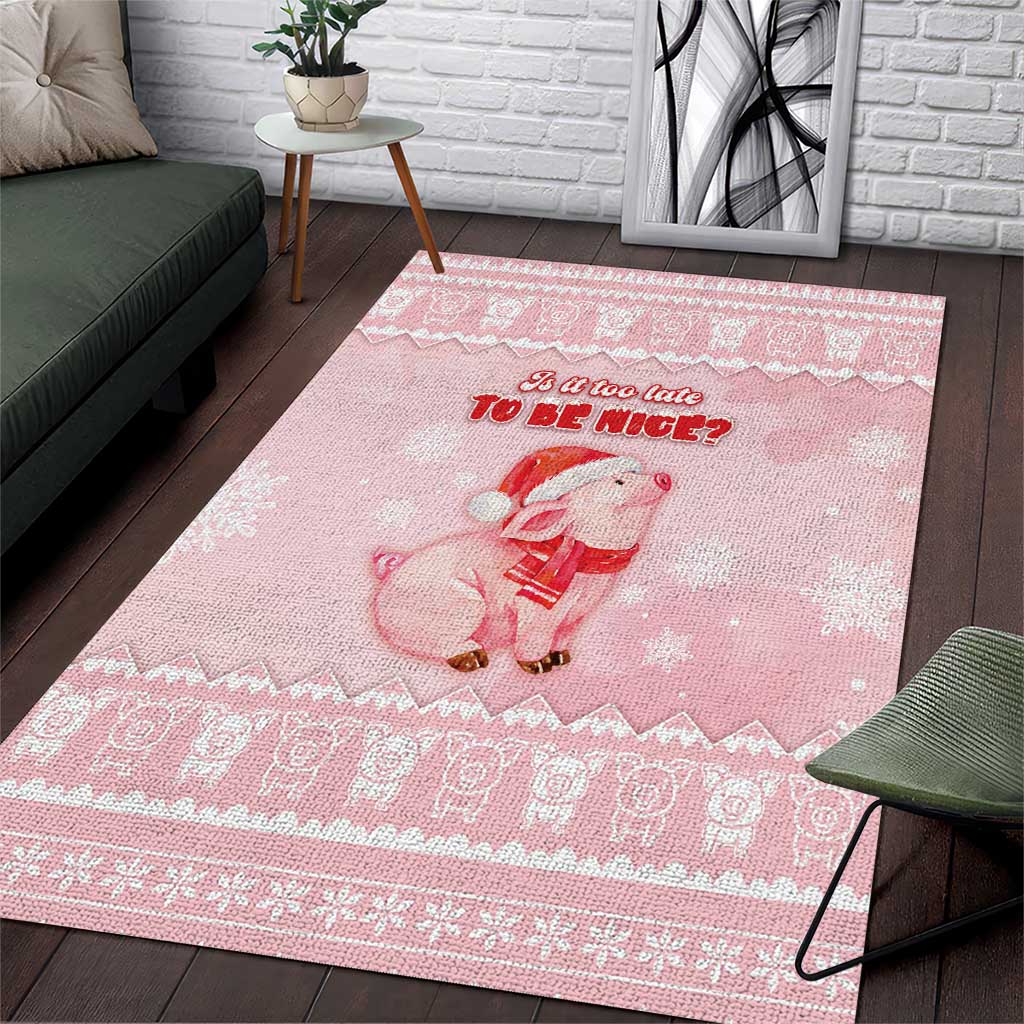 Merry Pigmas Area Rug Is It Too Late To Be Nice - Wonder Print Shop