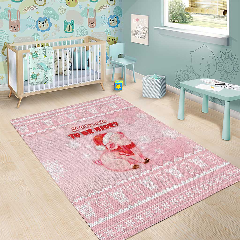 Merry Pigmas Area Rug Is It Too Late To Be Nice - Wonder Print Shop