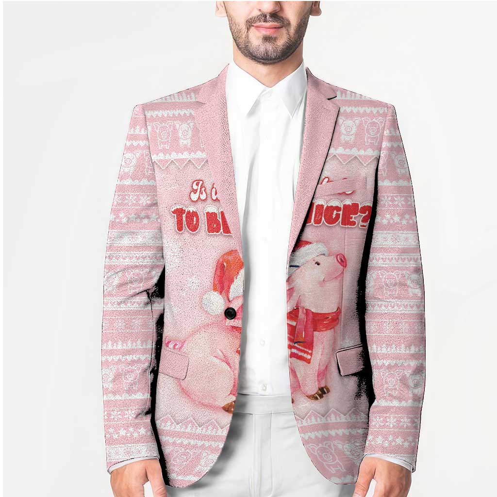 Merry Pigmas Blazer Is It Too Late To Be Nice - Wonder Print Shop