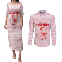 Merry Pigmas Couples Matching Puletasi and Long Sleeve Button Shirt Is It Too Late To Be Nice - Wonder Print Shop