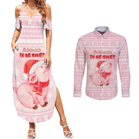 Merry Pigmas Couples Matching Summer Maxi Dress and Long Sleeve Button Shirt Is It Too Late To Be Nice - Wonder Print Shop