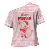 Merry Pigmas Cross Shoulder Shirt Is It Too Late To Be Nice - Wonder Print Shop