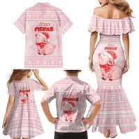 Merry Pigmas Family Matching Mermaid Dress and Hawaiian Shirt Is It Too Late To Be Nice - Wonder Print Shop