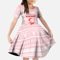 Merry Pigmas Family Matching Off The Shoulder Long Sleeve Dress and Hawaiian Shirt Is It Too Late To Be Nice - Wonder Print Shop