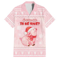 Merry Pigmas Family Matching Off The Shoulder Long Sleeve Dress and Hawaiian Shirt Is It Too Late To Be Nice - Wonder Print Shop
