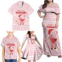 Merry Pigmas Family Matching Off Shoulder Maxi Dress and Hawaiian Shirt Is It Too Late To Be Nice - Wonder Print Shop