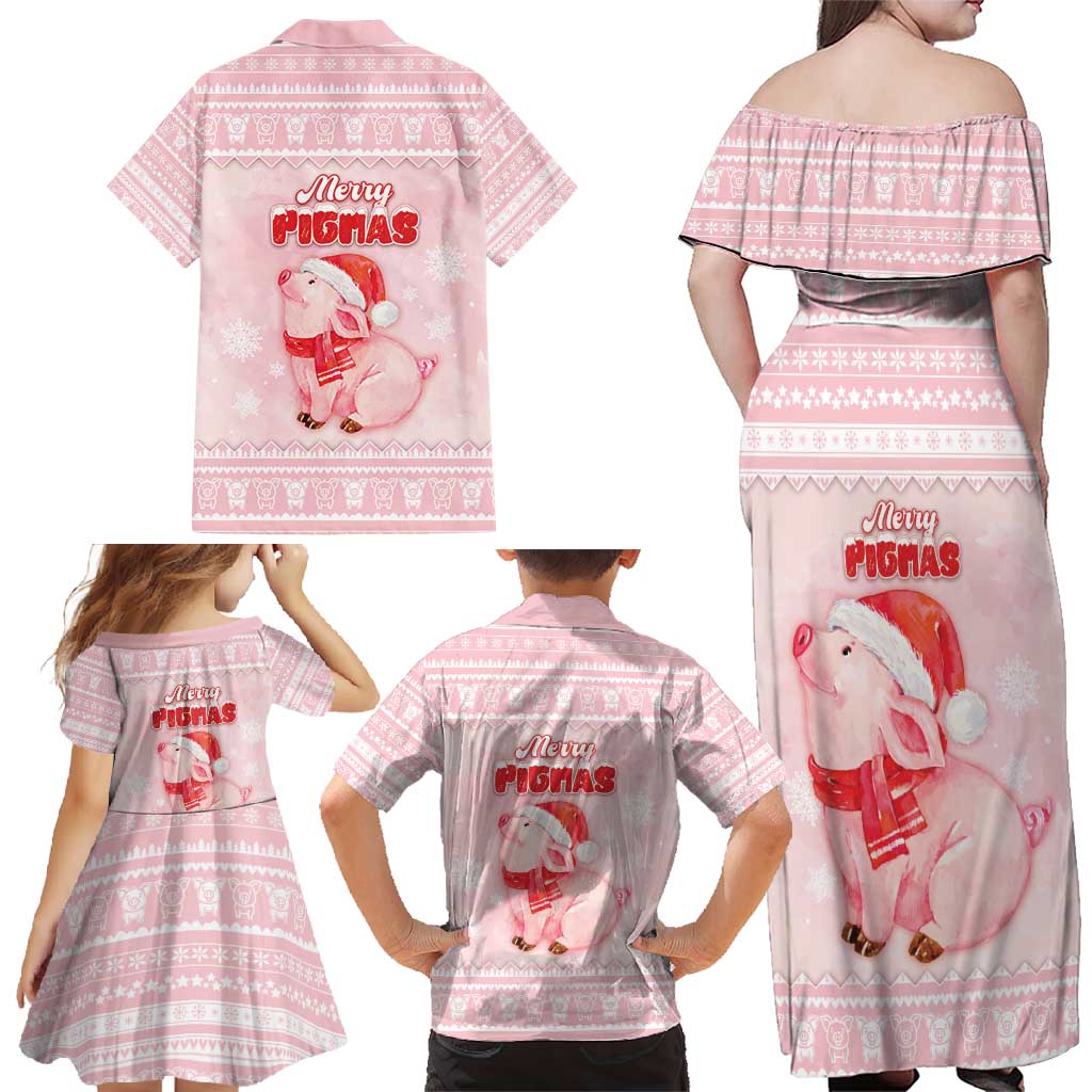 Merry Pigmas Family Matching Off Shoulder Maxi Dress and Hawaiian Shirt Is It Too Late To Be Nice - Wonder Print Shop