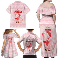 Merry Pigmas Family Matching Off Shoulder Maxi Dress and Hawaiian Shirt Is It Too Late To Be Nice - Wonder Print Shop