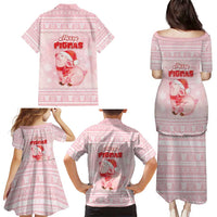 Merry Pigmas Family Matching Puletasi and Hawaiian Shirt Is It Too Late To Be Nice - Wonder Print Shop