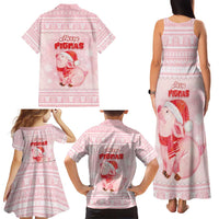 Merry Pigmas Family Matching Tank Maxi Dress and Hawaiian Shirt Is It Too Late To Be Nice - Wonder Print Shop