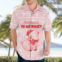 Merry Pigmas Hawaiian Shirt Is It Too Late To Be Nice - Wonder Print Shop
