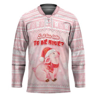 Merry Pigmas Hockey Jersey Is It Too Late To Be Nice - Wonder Print Shop