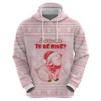Merry Pigmas Hoodie Is It Too Late To Be Nice - Wonder Print Shop