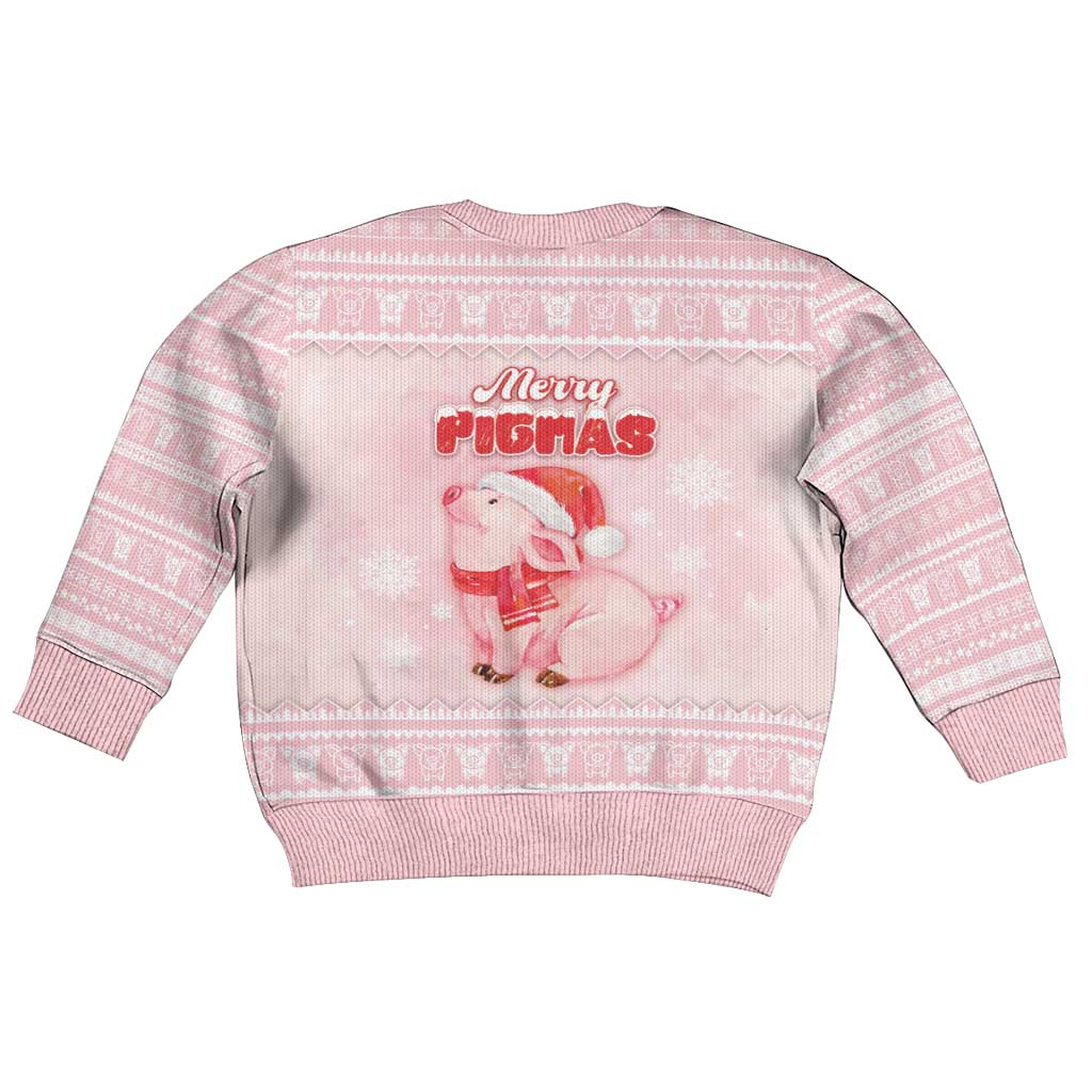 Merry Pigmas Kid Ugly Christmas Sweater Is It Too Late To Be Nice - Wonder Print Shop