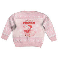 Merry Pigmas Kid Ugly Christmas Sweater Is It Too Late To Be Nice - Wonder Print Shop