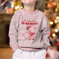 Merry Pigmas Kid Ugly Christmas Sweater Is It Too Late To Be Nice - Wonder Print Shop