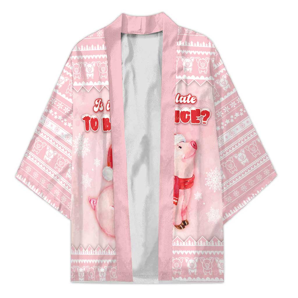 Merry Pigmas Kimono Is It Too Late To Be Nice - Wonder Print Shop