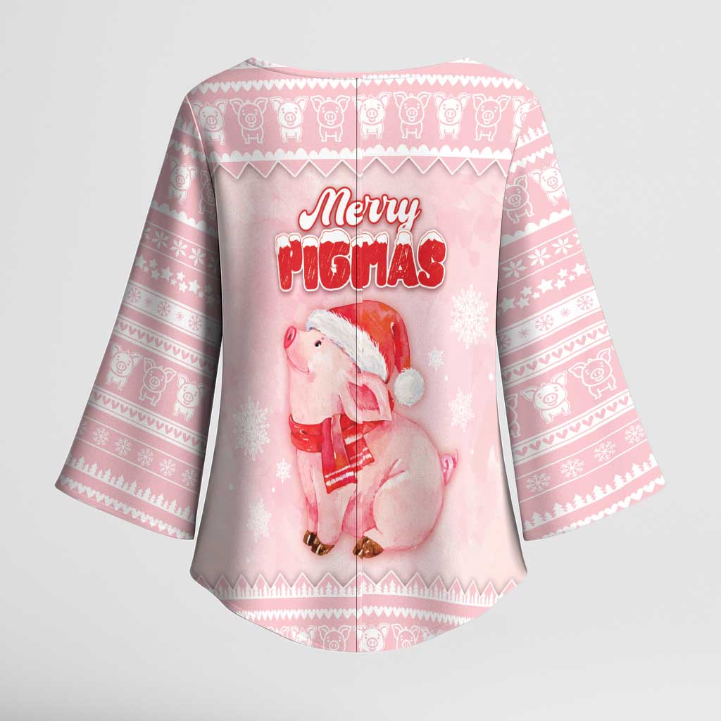 Merry Pigmas Kimono Sleeve Blouse Is It Too Late To Be Nice - Wonder Print Shop