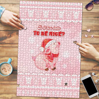 Merry Pigmas Puzzle Is It Too Late To Be Nice - Wonder Print Shop