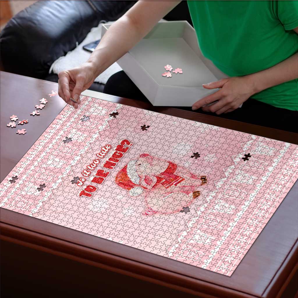 Merry Pigmas Puzzle Is It Too Late To Be Nice - Wonder Print Shop