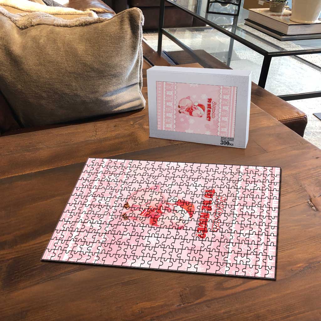 Merry Pigmas Puzzle Is It Too Late To Be Nice - Wonder Print Shop